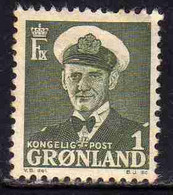 GREENLAND GRONLANDS GROENLANDIA GRØNLAND 1950 - 1960 KING FREDERCK IX 1o MH - Unused Stamps