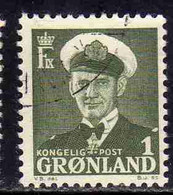 GREENLAND GRONLANDS GROENLANDIA GRØNLAND 1950 - 1960 KING FREDERCK IX 1o USED USATO OBLITERE' - Ungebraucht