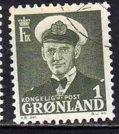 GREENLAND GRONLANDS GROENLANDIA GRØNLAND 1950 - 1960 KING FREDERCK IX 1o USED USATO OBLITERE' - Neufs