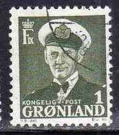 GREENLAND GRONLANDS GROENLANDIA GRØNLAND 1950 - 1960 KING FREDERCK IX 1o USED USATO OBLITERE' - Nuovi