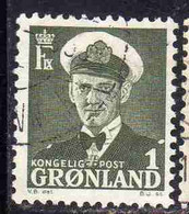 GREENLAND GRONLANDS GROENLANDIA GRØNLAND 1950 - 1960 KING FREDERCK IX 1o USED USATO OBLITERE' - Nuovi