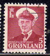 GREENLAND GRONLANDS GROENLANDIA GRØNLAND 1950 - 1960 KING FREDERCK IX 5o USED USATO OBLITERE' - Neufs