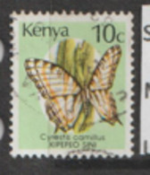 Kenya  1988  SG 434a 10c Butterfly   Fine Used - Kenya (1963-...)