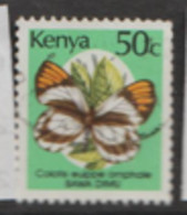 Kenya  1988  SG   437  50c  Butterfly  Fine Used - Kenya (1963-...)