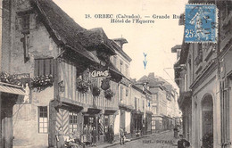 Orbec        14         Grande  Rue.  Hôtel De L'Equerre                 (voir Scan) - Orbec