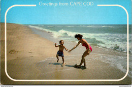 Massachusetts Cape Cod Greetings Having Fun On The Beach - Cape Cod