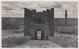 Alleppo Syria, Citadel Gates, City In Background, C1950s Vintage Real Photo Postcard - Syria