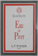 Petit Calendrier Poche Parfumé 2001 L T Piver Paris Eau De Piver - Bordeaux - Klein Formaat: 2001-...