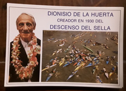 RIBADESELLA Asturias Espana,Dionisio De La Huerta Creador En 1930 Del Descenso International Del Sella , Aviron , TB - Aviron