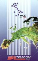 G 500 C&C 2562 SCHEDA TELEFONICA NUOVA PRESIDENZA ITALIANA UE 1996 - Errori & Varietà