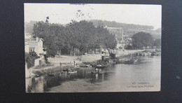 CP CORBEIL Le Quai De La Pêcherie  TP SEMEUSE 10c OBL.16-4 06 PARIS XVI - Corbeil Essonnes