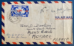 Lettre D'Oceanie TAHITI N°179 15fr /2fr50  Seul Sur Lettre Obl Dateur De Papeete En 1947 Pour MONACO / MONTE CARLO TTB - Lettres & Documents