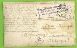 Foto-kaart (Soldat-Belge) Van SOLTAU " Krijgsgevangenen / Camp" Naar BRAS (Bastogne)  (K2244) - Kriegsgefangenschaft