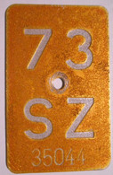 Velonummer Mofanummer Schwyz SZ 73 - Number Plates