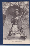 CPA Congo Français Type Ethnic Timbré Non Circulé Chef De Village - Congo Francese