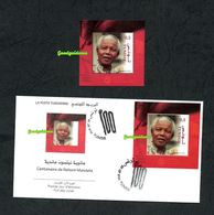 2018- Tunisia - Centenary Of Nelson Mandela- FDC+ Perforated Block MNH** - Ongebruikt