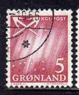 GREENLAND GRONLANDS GROENLANDIA GRØNLAND 1963 - 1968 NORTHERN LIGHTS AND CROSS ANCHORS 5o USED USATO OBLITERE' - Usados