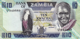 Zambia 10 Kwacha ND (1980-88). EXF P-26e "free Shipping Via Regular Air Mail (buyer Risk Only)" - Zambie