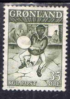 GREENLAND GRONLANDS GROENLANDIA GRØNLAND 1957 1969 1961 DRUM DANCER  35o MNH - Ungebraucht