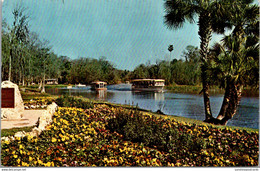 Florida Silver Springs Glass Bottom Boats View Overlooking Memorial Garden Dedicated To Senator Dirksen - Silver Springs