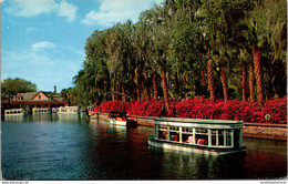 Florida Silver Springs Glass Bottom Boats Approaching Main Spring - Silver Springs