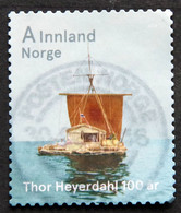 Norway 2014 100th Anniversary Of The Birth Of Thor Heyerdahl MiNr.1848  ( Lot  G 2447 ) - Oblitérés