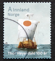 Norway 2014 100th Anniversary Of The Birth Of Thor Heyerdahl MiNr.1850  ( Lot  G 2449 ) - Oblitérés