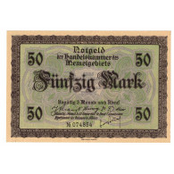 Billet, Memel, 50 Mark, 1922, 1922-02-22, KM:7b, SPL+ - Litauen