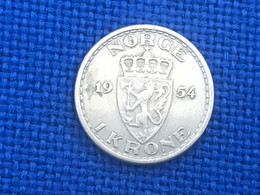 Münze Münzen Umlaufmünze Norwegen 1 Krone 1954 - Norway