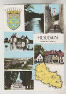 CPSM HOUDAIN (Pas De Calais) - Carte Géographique + 6 Vues - Houdain