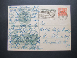 Berlin 1950 Ganzsache Sonder PK P10 Aus Dem Bedarf!! Berlin Ortsverwendung Werbestempel Berlin Lungen Tbc - Postcards - Used