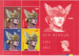 Merkur Mercurius Hermes Götterbote Und Gott Des Handels Redegewandtheit Übermitteln Von Nachrichten 2022 ** - Unused Stamps