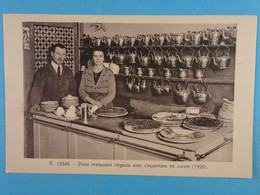 Vieux Restaurant Liégeois Avec Coquemars En Cuivre (1926) - Luik
