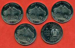 Kazakhstan 2021.Coin 100 Tenges From CuNi Qulan. Lot Of 5 Coins. - Kazakhstan