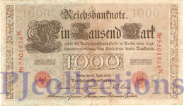 GERMANY 1000 MARK 1910 PICK 44b VF+ - 1000 Mark