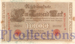 GERMANY 1000 MARK 1910 PICK 44b XF/AU - 1000 Mark