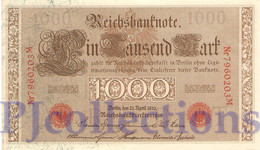 GERMANY 1000 MARK 1910 PICK 44b AUNC - 1.000 Mark