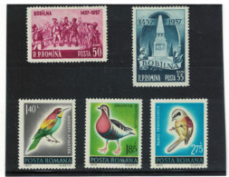 Romania 1957 2 St.MLH. 1973 3 ST. MNH - Andere & Zonder Classificatie