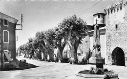 84-MORNAS- PORTE ENTREE DES REMPARTS ET COURS DES PLATANES - Altri & Non Classificati