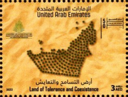 United Arab Emirates - 2022 - Land Of Tolerance And Coexistence - Mint Stamp - Ver. Arab. Emirate