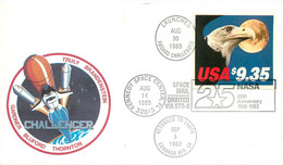 ETATS-UNIS  - EUROPA  - 1983  - Timbre N° 1491, Dentelé 1 Seul Coté - F.DC. DIVERS CACHET; NASA, Etc... - TRES BON ETAT - 1981-1990