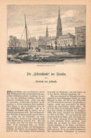 A102 1200 Hellwald Hamburg Scharmarkt Hafen Jungfernsteg Artikel / Bilder 1884 !! - Andere & Zonder Classificatie