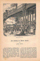 A102 1201 Louis Nötel Wien Wiener Prater Artikel / Bilder 1884 !! - Autres & Non Classés