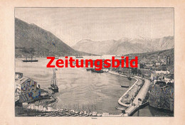 A102 1205 Schultze-Schmidt Adria Cattaro Cetinje Montenegro Artikel / Bilder 1896 !! - Andere & Zonder Classificatie