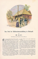 A102 1207 Hecht / Schlegel Budapest Millenniumsausstellung Artikel / Bilder 1896 !! - Museos & Exposiciones