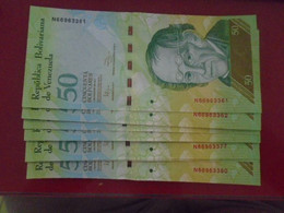 VENEZUELA,  P 92e, 50 Bolivares , 2011  ,  UNC  Neuf , 20 Notes - Venezuela