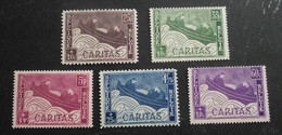 1927 : Cob 249** - 253**  (sans Charnière 23 ) Voir Verso - Unused Stamps
