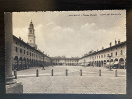 Vigevano Piazza Ducale Torre Del Bramante Viaggiata In Rsi 2.10.1944 - Vigevano