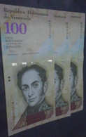 VENEZUELA,  P 93f, 100 Bolivares , 2012  ,  UNC  Neuf , 3 Notes - Venezuela