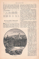 A102 1209 Böhmerwald Krumau Prachatitz Höritz Artikel / Bilder 1896 !! - Autres & Non Classés